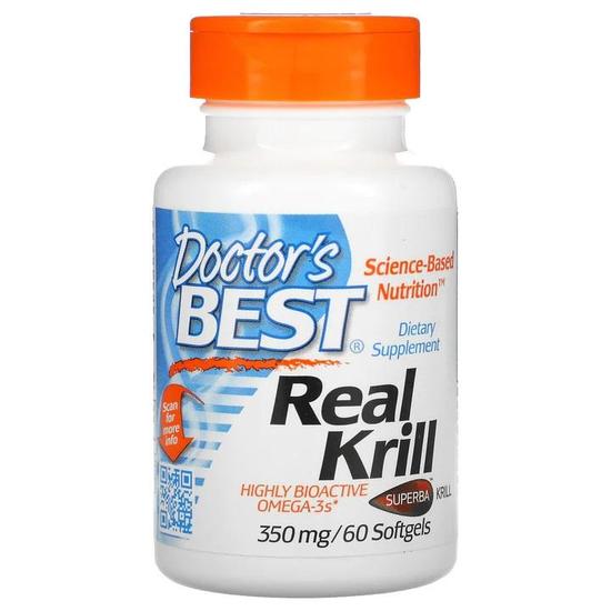 Doctor's Best Real Krill 350mg Softgels 60 Softgels