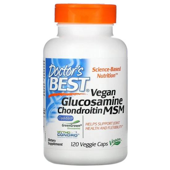 Doctor's Best Vegan Glucosamine & Chondroitin & MSM Vegicaps 120 Vegicaps