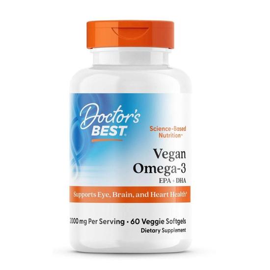 Doctor's Best Vegan Omega-3 E DHA Softgels 60 Softgels