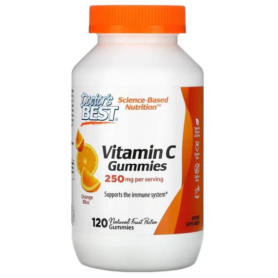 Doctor's Best Vitamin C 250mg Orange Bliss Gummies 120 Gummies