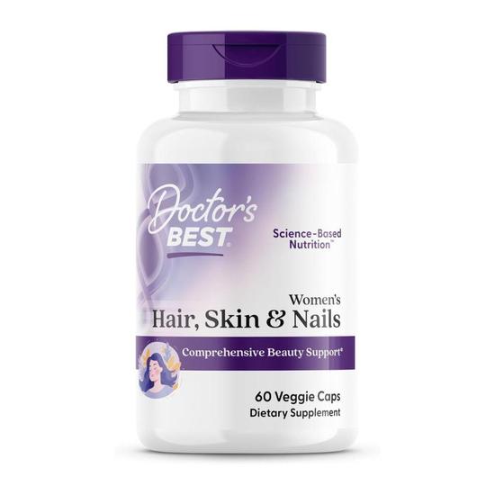 Doctor's Best Women's Hair Skin & Nails Capsules 60 Capsules