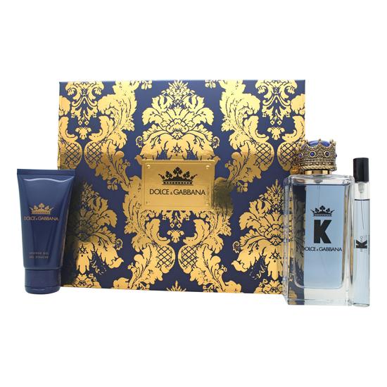 Dolce & Gabbana K Gift Set 100ml Eau De Toilette + 10ml Eau De Toilette + 50ml Shower Gel