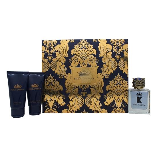 Dolce & Gabbana K Gift Set 50ml Eau De Toilette + 50ml Aftershave Balm + 50ml Shower Gel