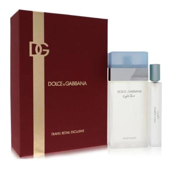 Dolce & Gabbana Light Blue 100ml Eau De Toilette Gift Set & 10ml Travel