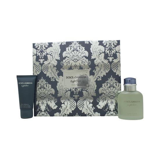Dolce & Gabbana Light Blue Gift Set 75ml Eau De Toilette + 50ml Aftershave Balm