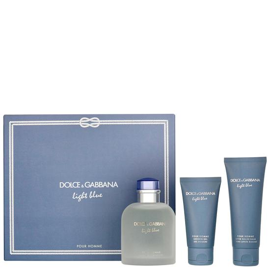 Dolce & Gabbana Light Blue Pour Homme Eau De Toilette Spray Gift Set 125ml