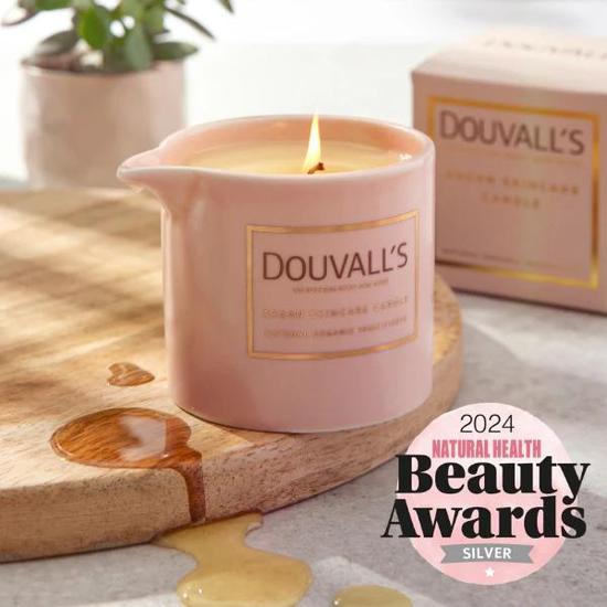 Douvall's Argan Massage Candle Vanilla Jasmin & Ginger