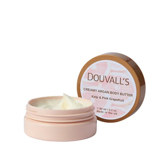 Douvall's Organic Creamy Argan Body Butter Kelp & Pink Grapefruit