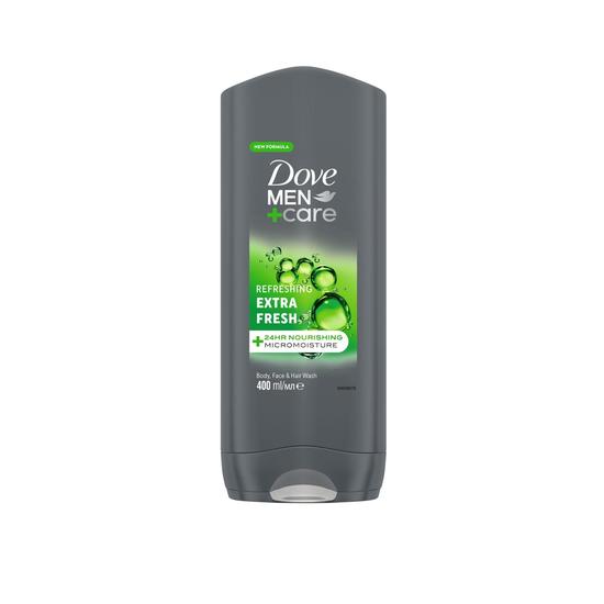 Dove Men+Care Refreshing Extra Fresh Body, Face & Hair Wash 400ml