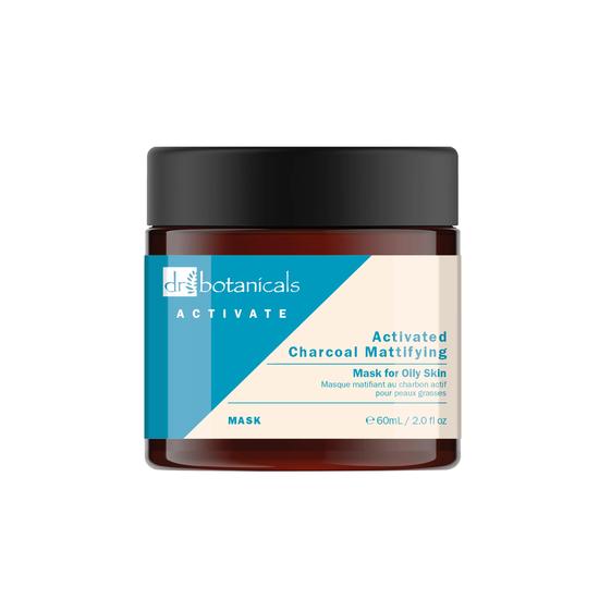 Dr Botanicals Activate Charcoal Mattifying Mask For Oily Skin 60ml