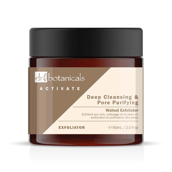 Dr Botanicals Activate Deep Cleansing & Pore Purifying Walnut Exfoliator 60ml