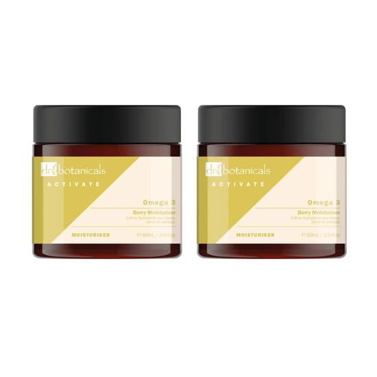 Dr Botanicals Activate Omega 3 Berry Moisturiser Twin Value Savings Pack
