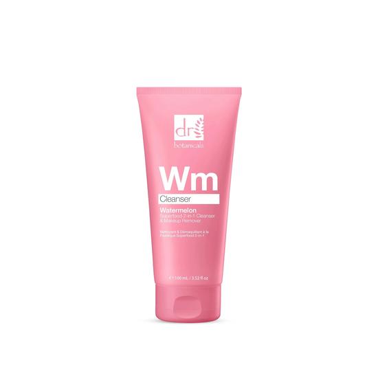 Dr Botanicals Advanced Watermelon Superfood 2-in-1 Cleanser & Makeup Remover With Glycolic Acid, Salicylic Acid & Lactic Acid