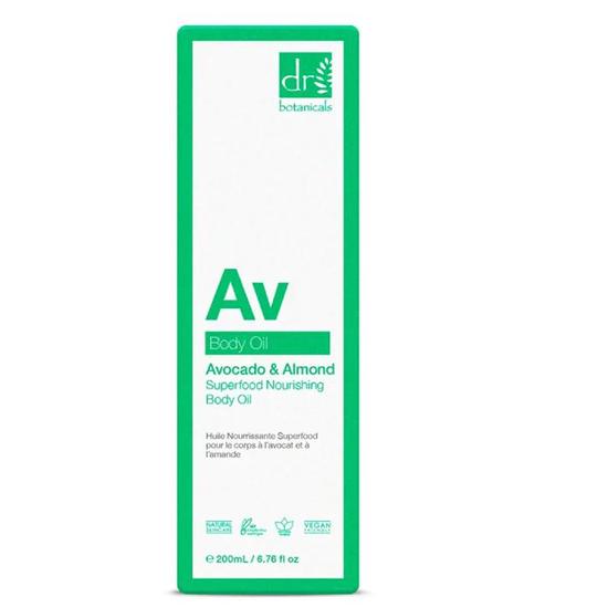 Dr Botanicals Av Avocado & Almond Superfood Nourishing Body Oil 200ml