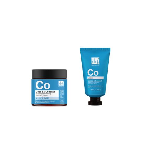 Dr Botanicals Cocoa & Coconut Superfood Reviving Hydrating Mask Duo
