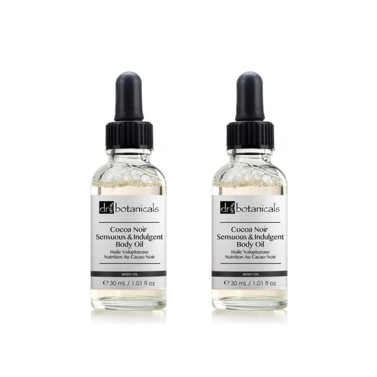 Dr Botanicals Cocoa Noir Sensuous & Indulgent Body Oil Twin Value Savings Pack