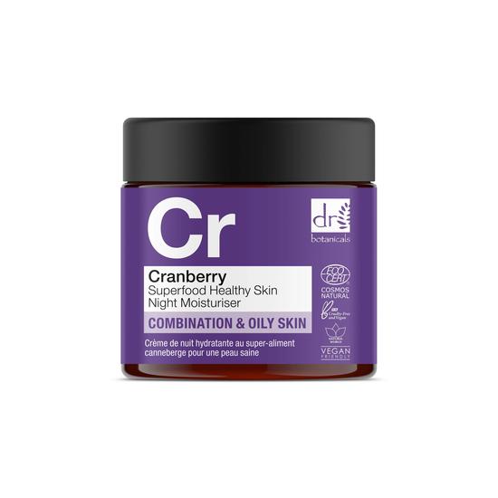 Dr Botanicals Cranberry Superfood Healthy Skin Night Moisturiser 60ml