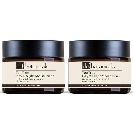 Dr Botanicals Eucalyptus & Tea Tree Day & Night Moisturiser Duo Pack