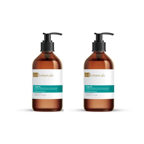 Dr Botanicals Gingerlily Hand & Face Cleansing Wash Twin Value Savings Pack