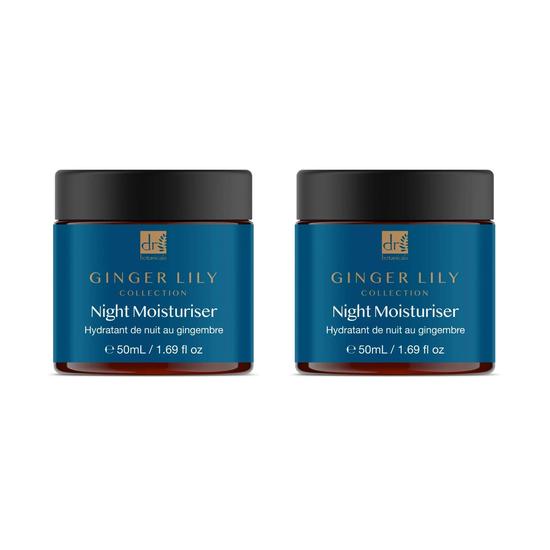 Dr Botanicals Gingerlily Night Moisturiser Twin Value Savings Pack