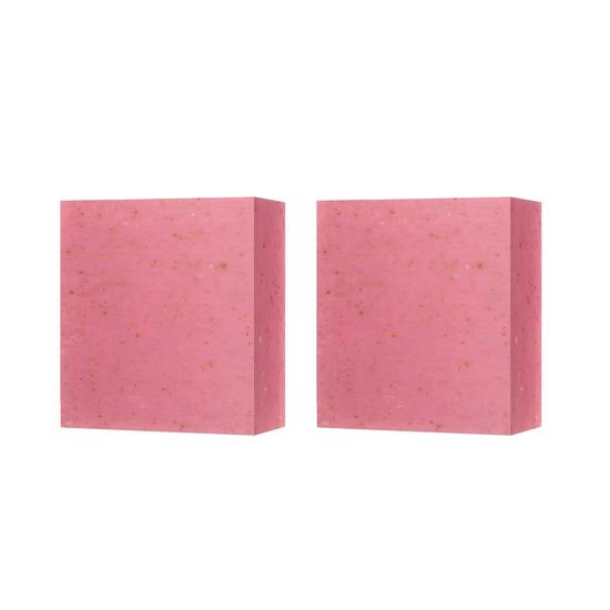 Dr Botanicals Hydrating Rose Facial Cleansing Bar Twin Value Savings Pack
