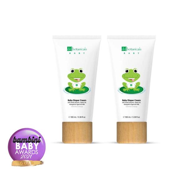 Dr Botanicals Jojoba & Sweet Almond Oil Baby Diaper Cream Duo Pack