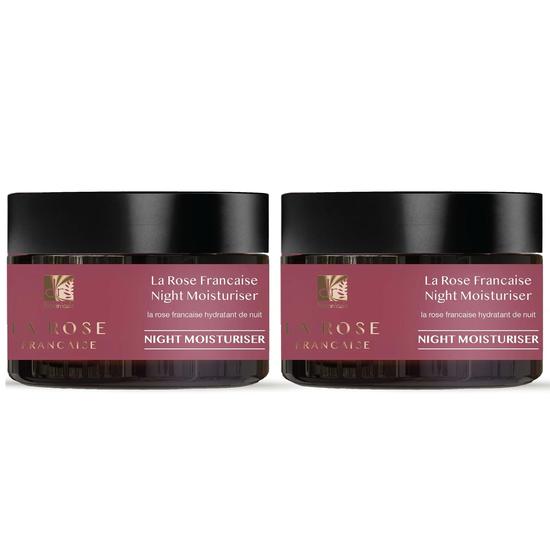 Dr Botanicals La Rose Francaise Night Moisturiser Duo Pack
