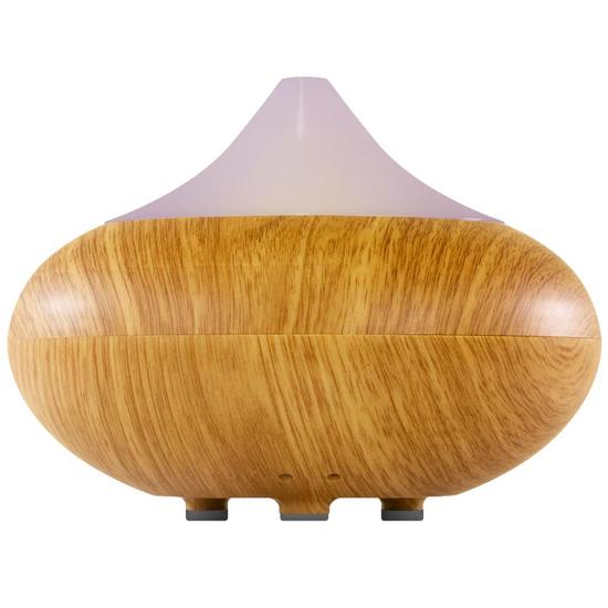 Dr Botanicals Natural & Calming Wooden Aroma Digital Diffuser Clear Top