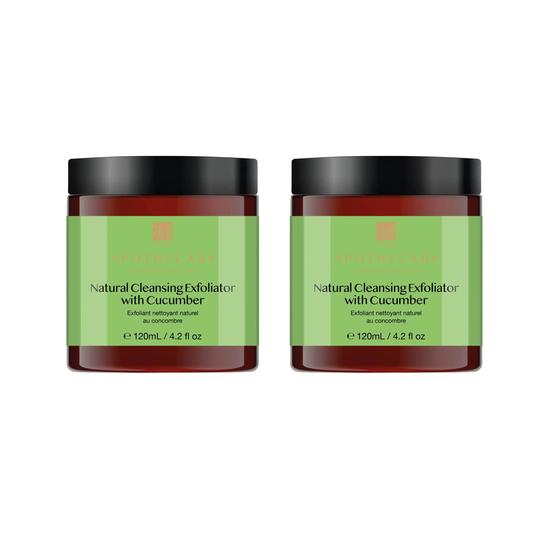 Dr Botanicals Natural Cleansing Exfoliator With Cucumber Twin Value Savings Pack