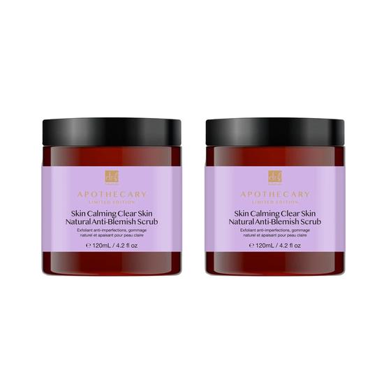 Dr Botanicals Skin Calming Clear Skin Natural Anti-Blemish Scrub Twin Value Savings Pack