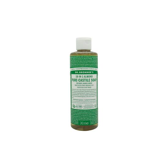 Dr Bronner's 18-In-1 Almond Pure-Castile Liquid Soap 237ml