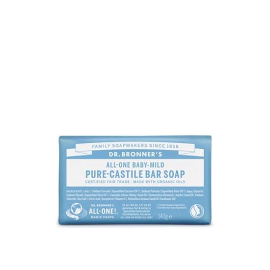 Dr Bronner's All-One Pure-Castile Bar Soap Baby-Mild 140g
