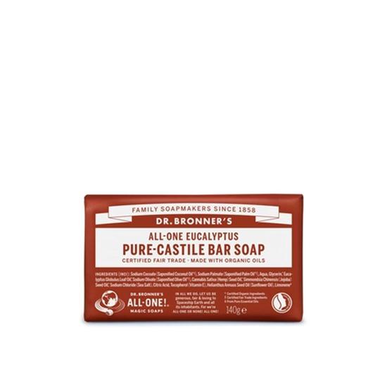 Dr Bronner's All-One Pure-Castile Bar Soap Eucalyptus 140g