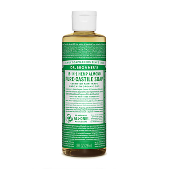 Dr Bronner's Organic Almond Castile Liquid Soap 237ml