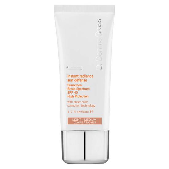 Dr Dennis Gross Skincare Instant Radiance Sun Defence SPF 40 Light Medium