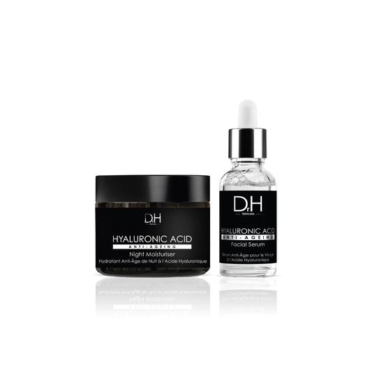 Dr H Anti-Ageing Hyaluronic Acid Facial Serum + Hyaluronic Acid Anti-Ageing Night Moisturiser