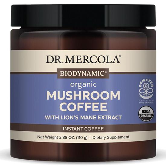 Dr. Mercola Biodynamic Organic Mushroom Instant Coffee 110g