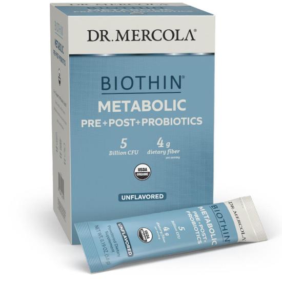 Dr. Mercola Biothin Metabolic Pre + Post + Probiotics Sachets 30 Sachets