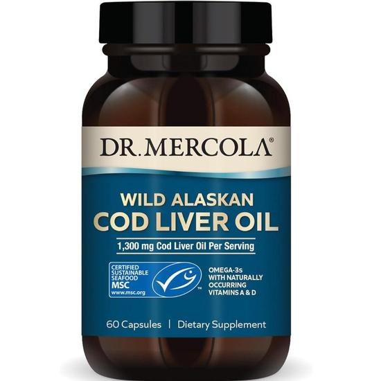 Dr. Mercola Cod Liver Oil Capsules 60 Capsules