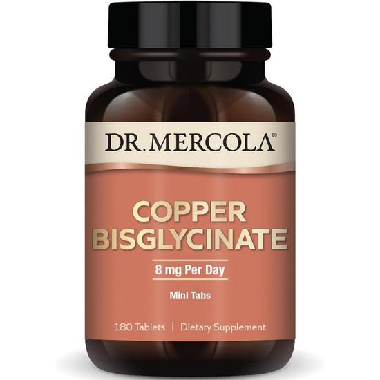 Dr. Mercola Copper Bisglycinate Tablets 180 Tablets