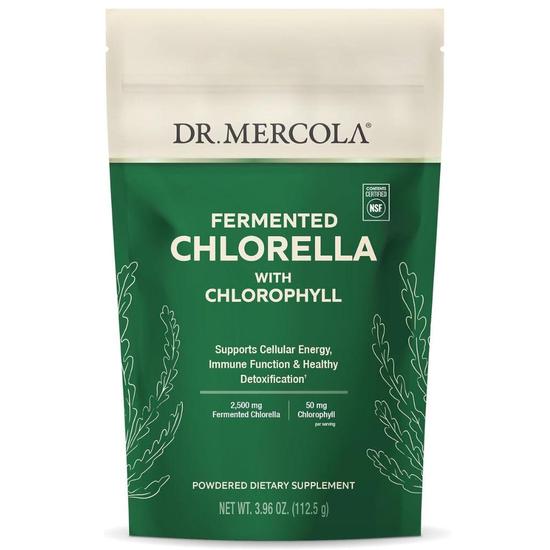 Dr. Mercola Fermented Chlorella Powder With Chlorophyll Powder 112.5g