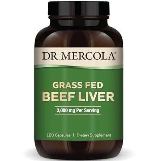 Dr. Mercola Grass Fed Beef Liver Capsules 180 Capsules