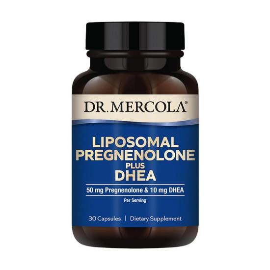 Dr. Mercola Liposomal Pregnenolone Plus DHEA Capsules 30 Capsules