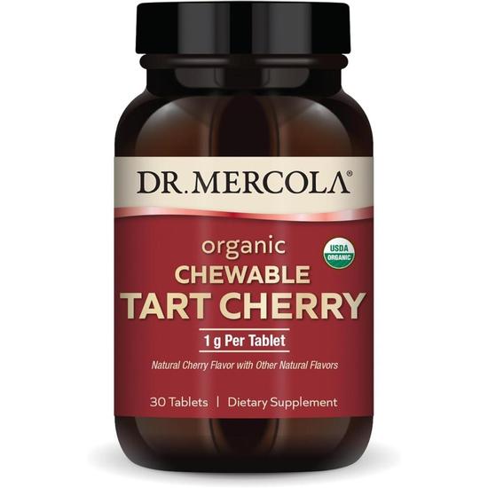 Dr. Mercola Organic Chewable Tart Cherry Tablets 30 Tablets