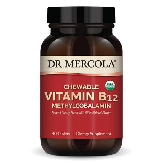Dr. Mercola Organic Chewable Vitamin B12 Tablets 30 Tablets