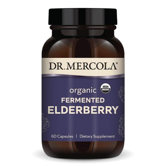 Dr. Mercola Organic Fermented Elderberry Capsules 60 Capsules