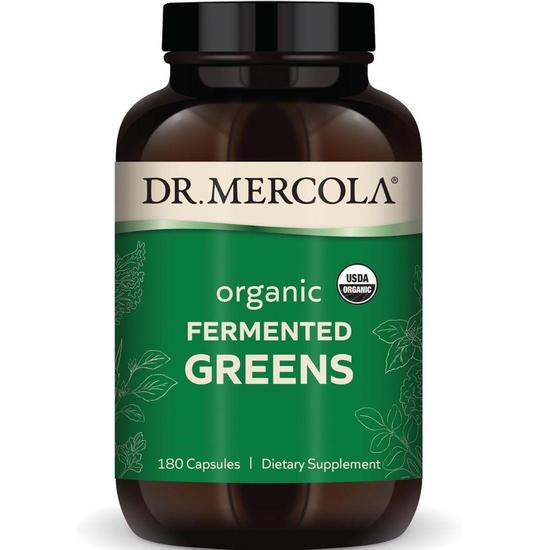 Dr. Mercola Organic Fermented Greens Capsules 180 Capsules