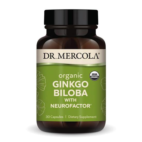 Dr. Mercola Organic Ginkgo Biloba With NeuroFactor Capsules 30 Capsules