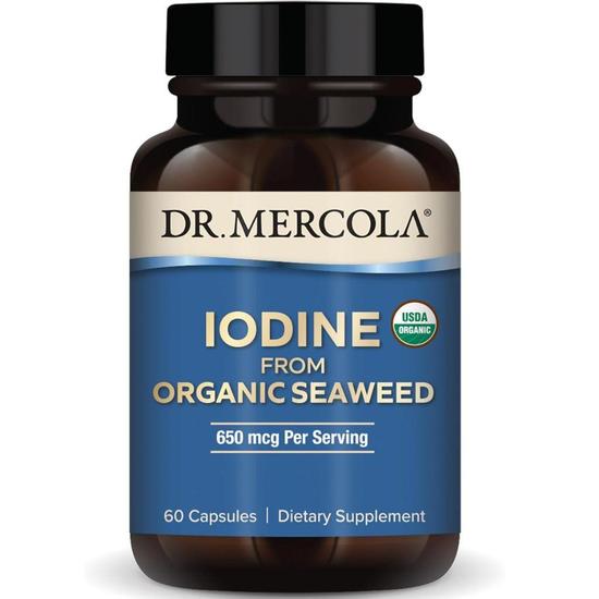 Dr. Mercola Organic Iodine From Seaweed Capsules 60 Capsules