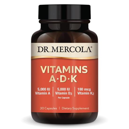 Dr. Mercola Vitamins ADK Capsules 30 Capsules